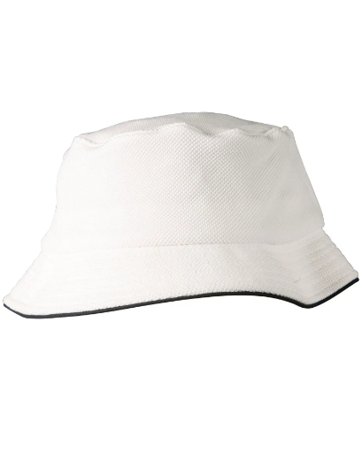 Picture of Winning Spirit, Pique mesh w sandwich trim bucket hat